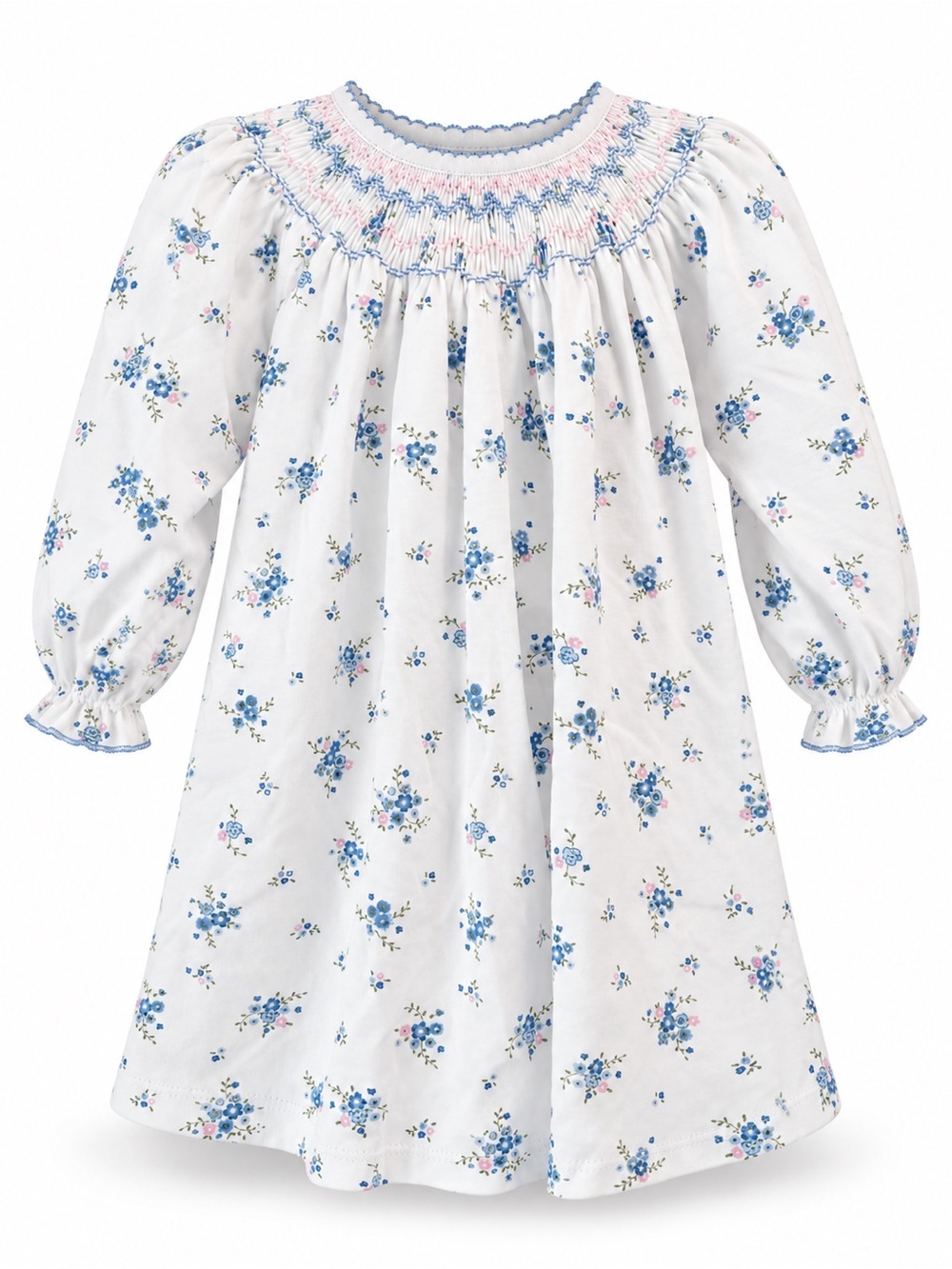 NWT Magnolia Baby Samantha’s Classics Bishop Printed Longsleeve floral dress 12M